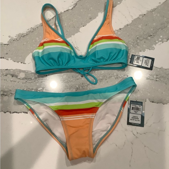 NWT Miley style top size S and Bikini bottom size XS in Cenote pattern - Picture 3 of 12